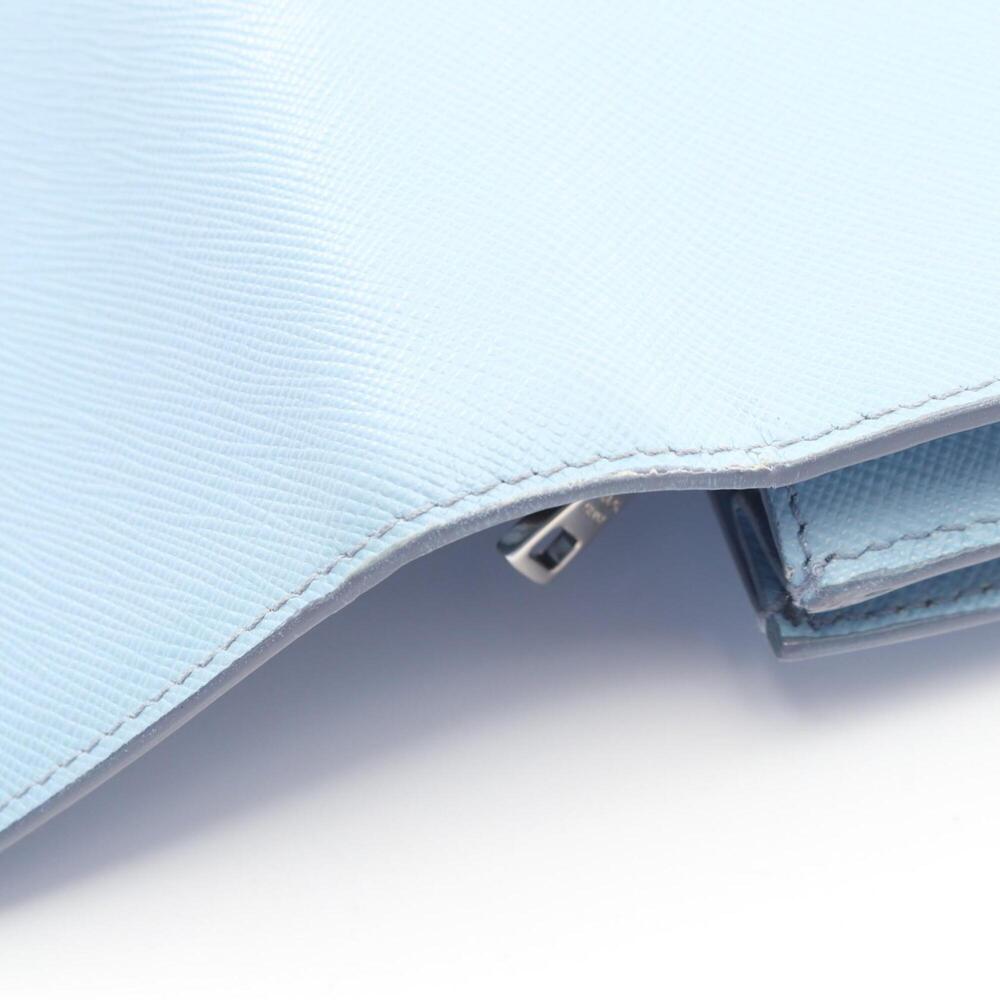 PRADA Blue Leather Saffiano Shoulder Bag - Picture 9 of 9